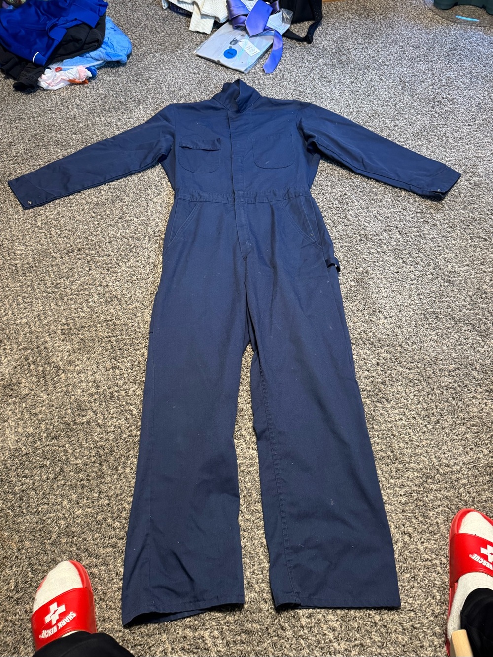 Sears vintage  Navy Men's Utility Coverall Jumpsuit